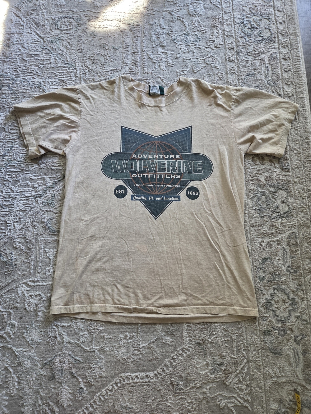 Wolverine Adventure Outfitters Short Sleeve Graphic Tee in Beige